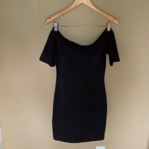 Sexy off the shoulder, black dress